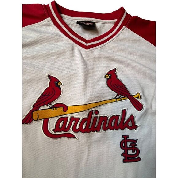 St. Louis Cardinals MLB White & Red Short Sleeve Baseball Jersey 2XL - Picture 8 of 13